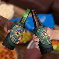 Torba Tribal Tattoo with Namele Leaves 4 in 1 Can Cooler Tumbler