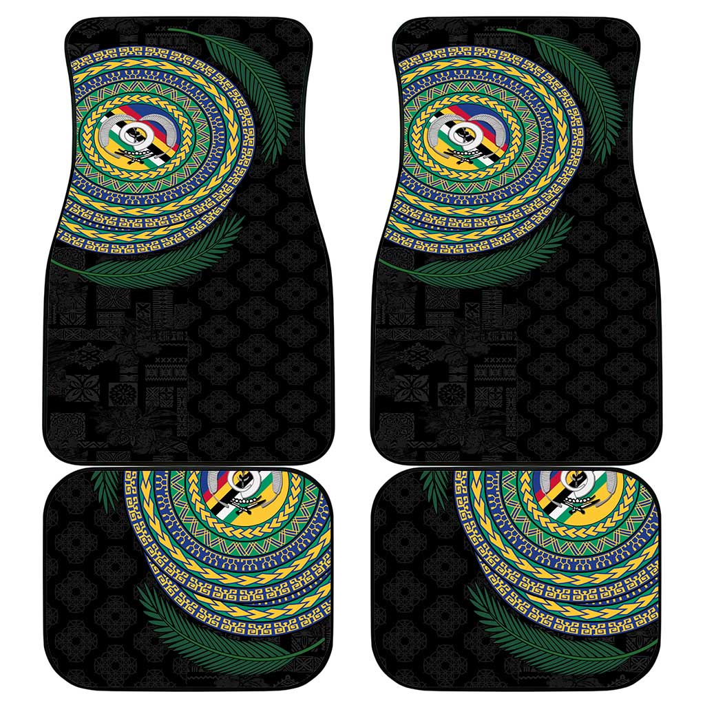 Torba Tribal Tattoo with Namele Leaves Car Mats