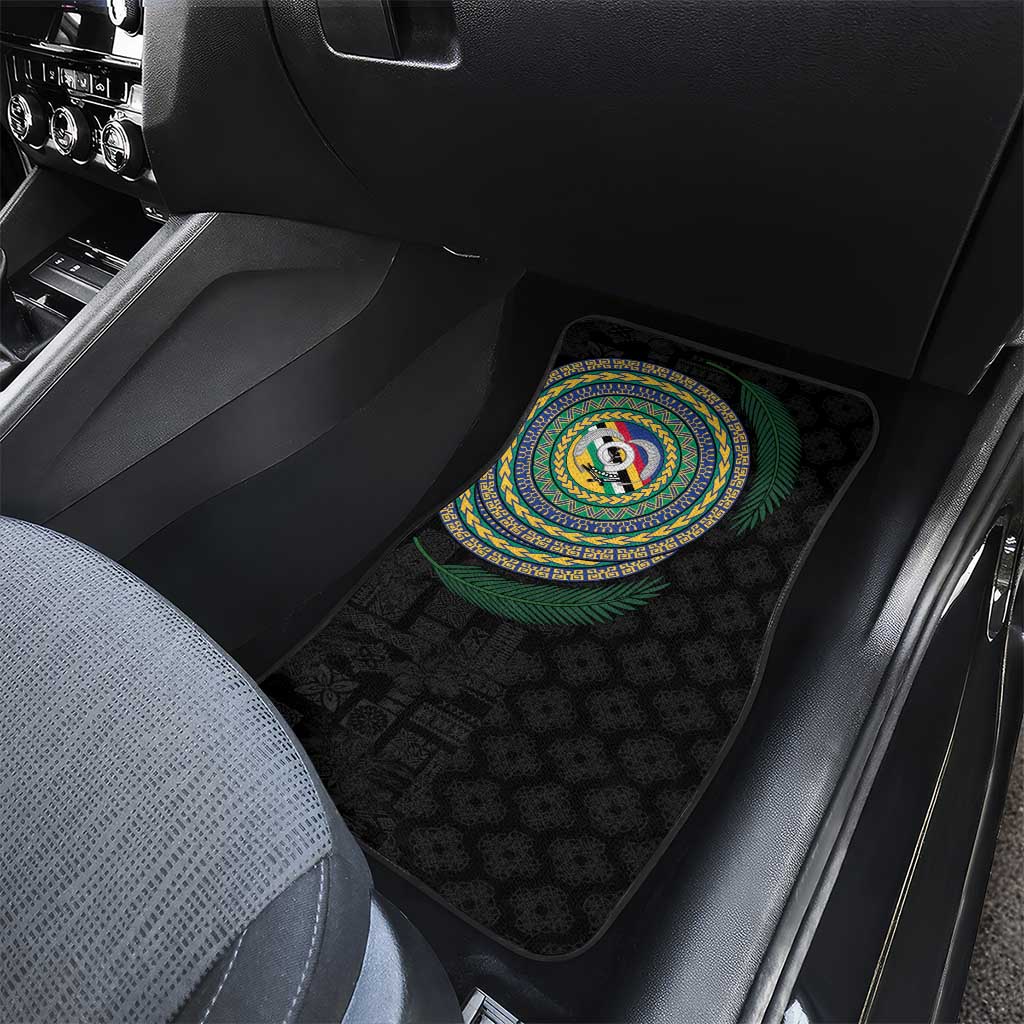 Torba Tribal Tattoo with Namele Leaves Car Mats