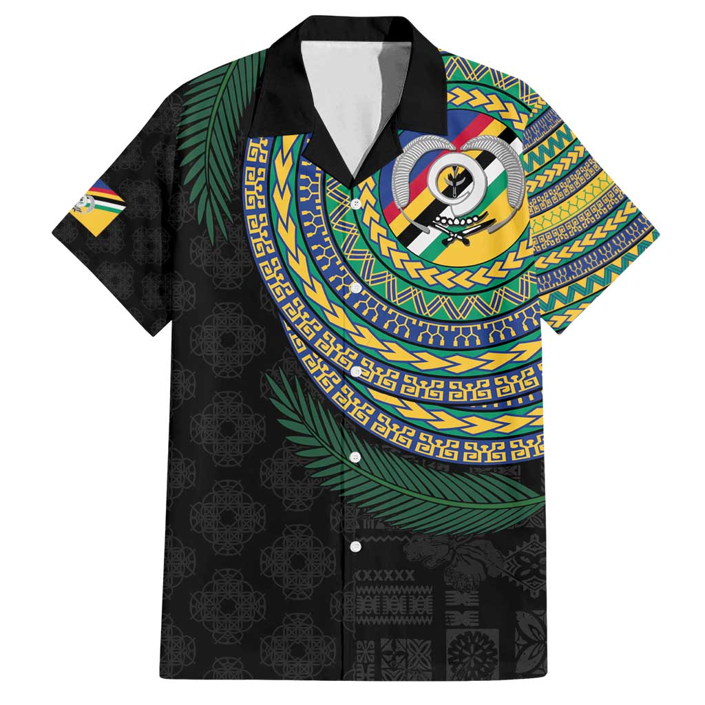 Torba Tribal Tattoo with Namele Leaves Family Matching Long Sleeve Bodycon Dress and Hawaiian Shirt