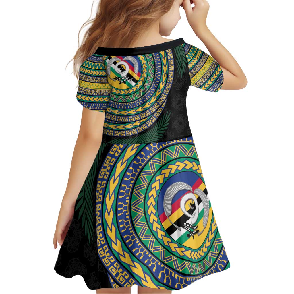 Torba Tribal Tattoo with Namele Leaves Family Matching Off Shoulder Maxi Dress and Hawaiian Shirt