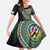 Torba Tribal Tattoo with Namele Leaves Family Matching Summer Maxi Dress and Hawaiian Shirt