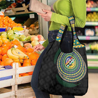 Torba Tribal Tattoo with Namele Leaves Grocery Bag