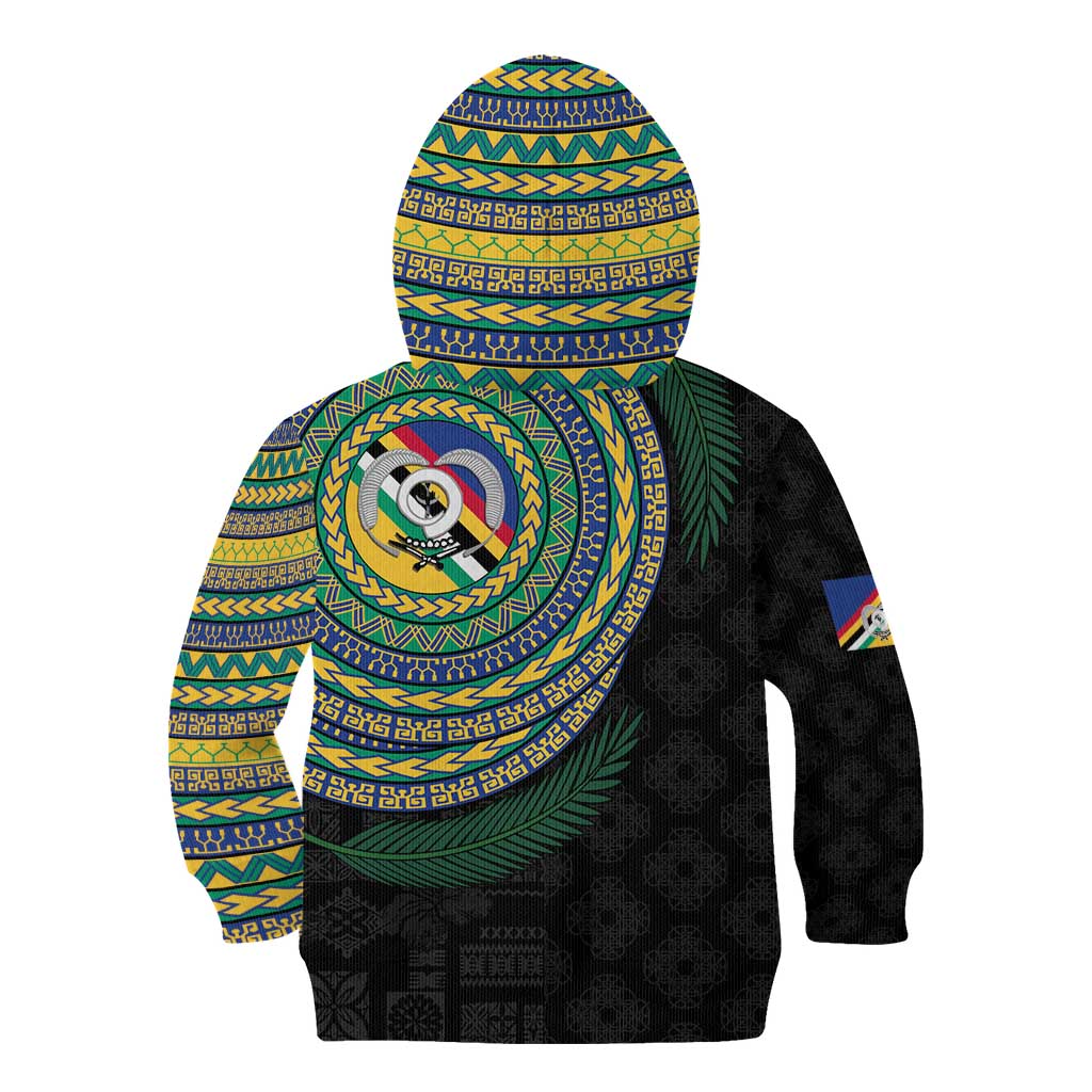 Torba Tribal Tattoo with Namele Leaves Kid Hoodie