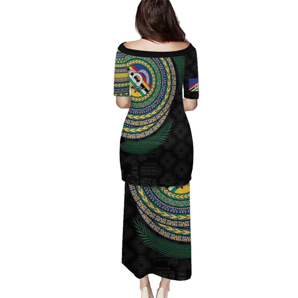 Torba Tribal Tattoo with Namele Leaves Puletasi