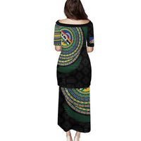 Torba Tribal Tattoo with Namele Leaves Puletasi