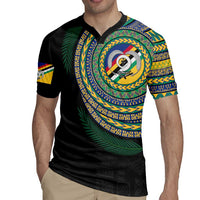 Torba Tribal Tattoo with Namele Leaves Rugby Jersey