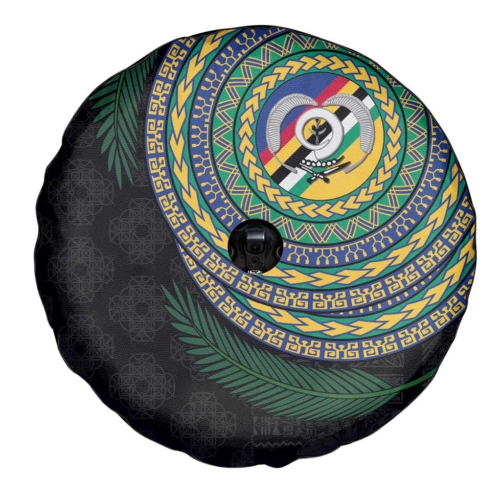 Torba Tribal Tattoo with Namele Leaves Spare Tire Cover