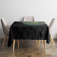 Torba Tribal Tattoo with Namele Leaves Tablecloth