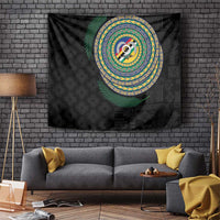 Torba Tribal Tattoo with Namele Leaves Tapestry