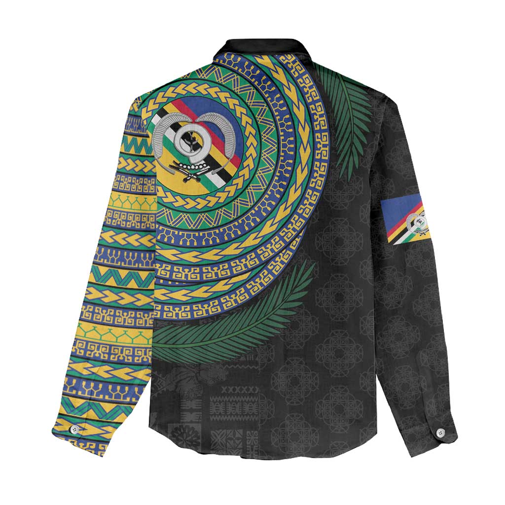 Torba Tribal Tattoo with Namele Leaves Women Casual Shirt