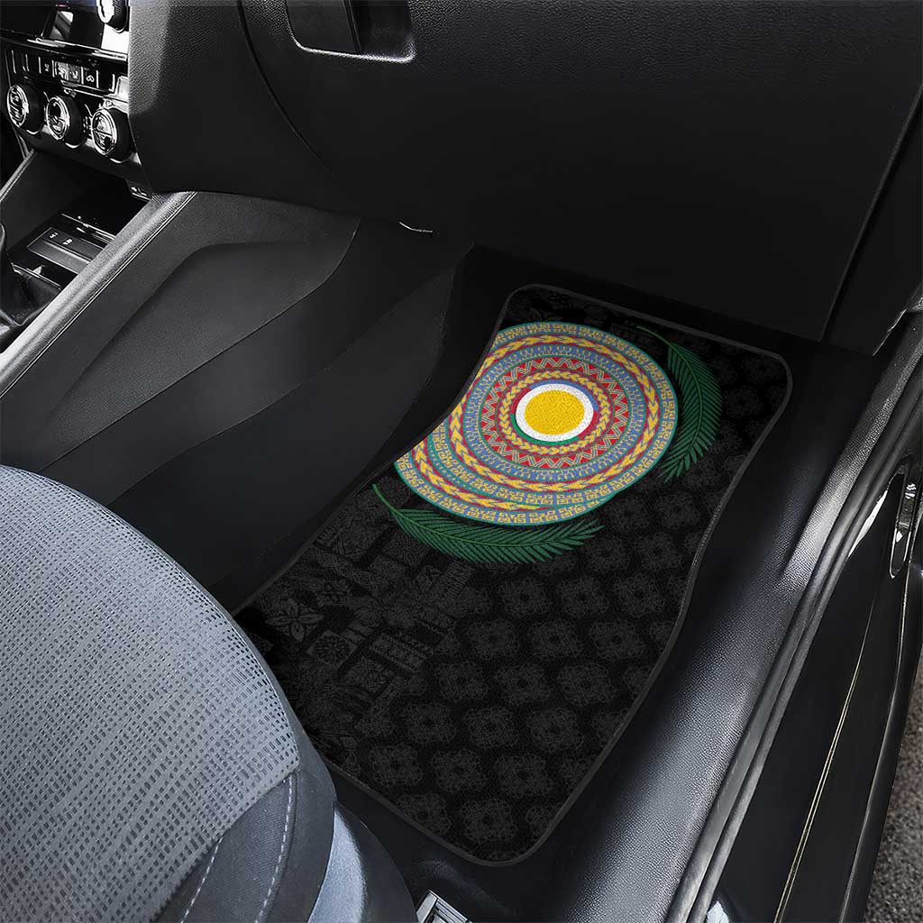 Shefa Tribal Tattoo with Namele Leaves Car Mats