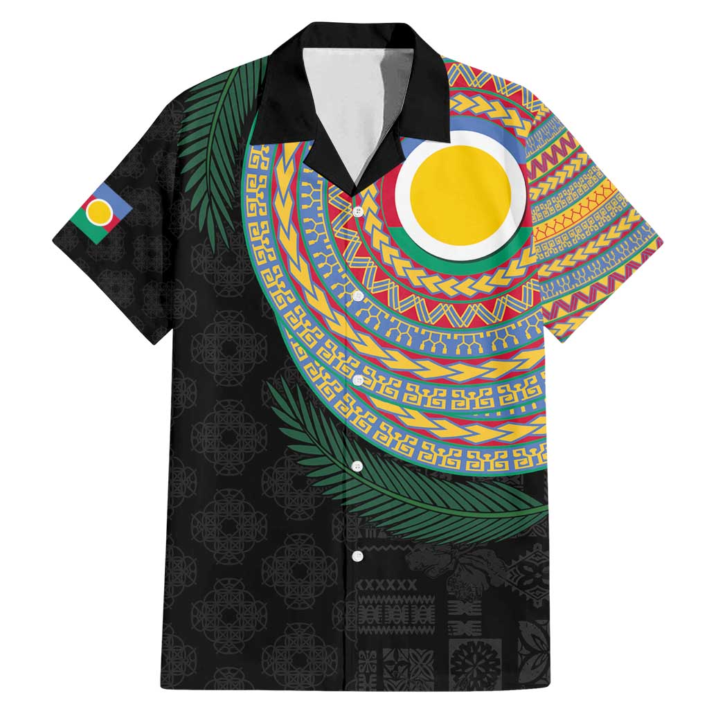 Shefa Tribal Tattoo with Namele Leaves Family Matching Mermaid Dress and Hawaiian Shirt