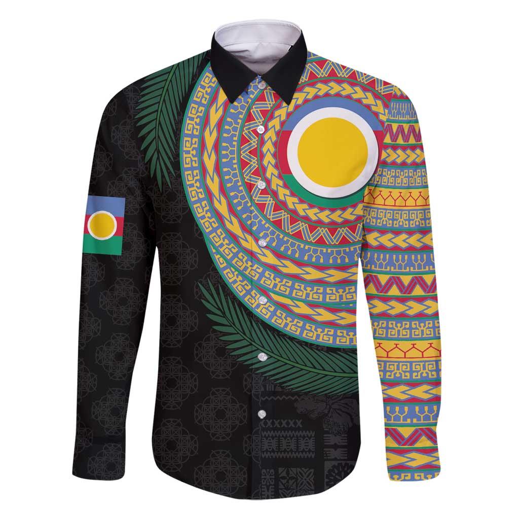 Shefa Tribal Tattoo with Namele Leaves Family Matching Mermaid Dress and Hawaiian Shirt