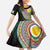 Shefa Tribal Tattoo with Namele Leaves Family Matching Summer Maxi Dress and Hawaiian Shirt