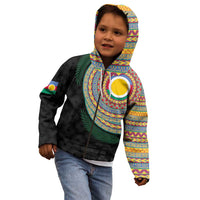 Shefa Tribal Tattoo with Namele Leaves Kid Hoodie