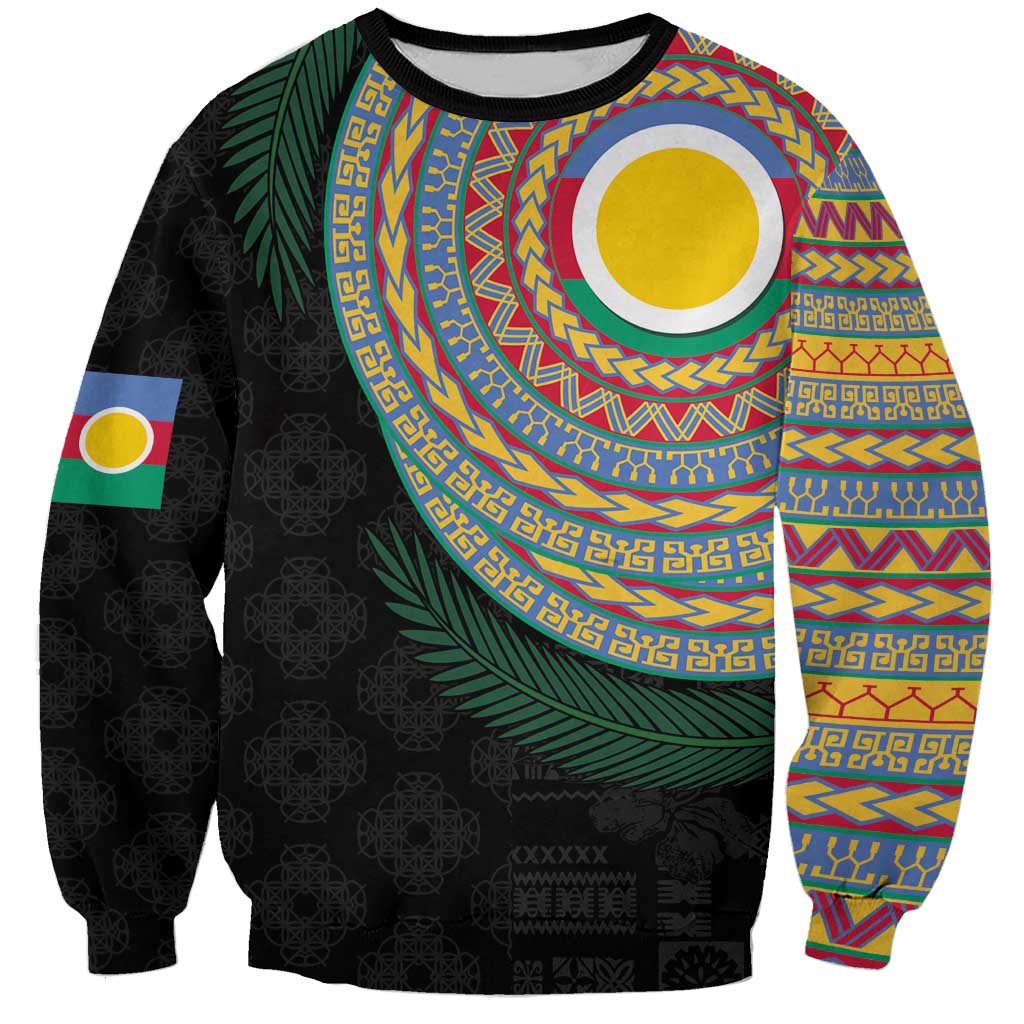 Shefa Tribal Tattoo with Namele Leaves Sweatshirt