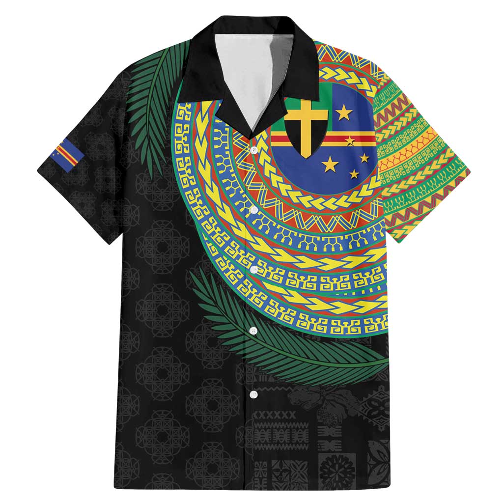 Tafea Tribal Tattoo with Namele Leaves Family Matching Mermaid Dress and Hawaiian Shirt