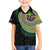 Tafea Tribal Tattoo with Namele Leaves Family Matching Off The Shoulder Long Sleeve Dress and Hawaiian Shirt
