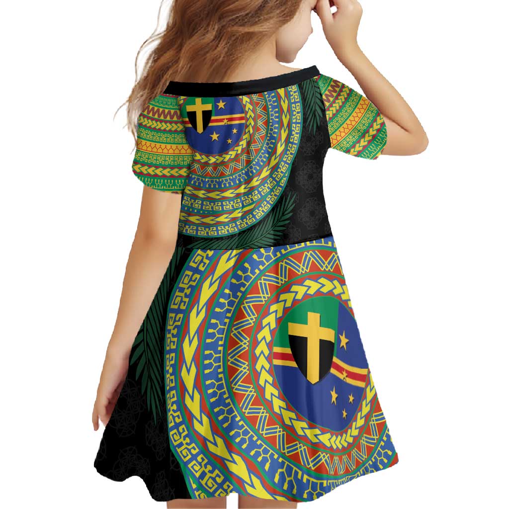 Tafea Tribal Tattoo with Namele Leaves Family Matching Off Shoulder Maxi Dress and Hawaiian Shirt
