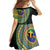 Tafea Tribal Tattoo with Namele Leaves Family Matching Summer Maxi Dress and Hawaiian Shirt