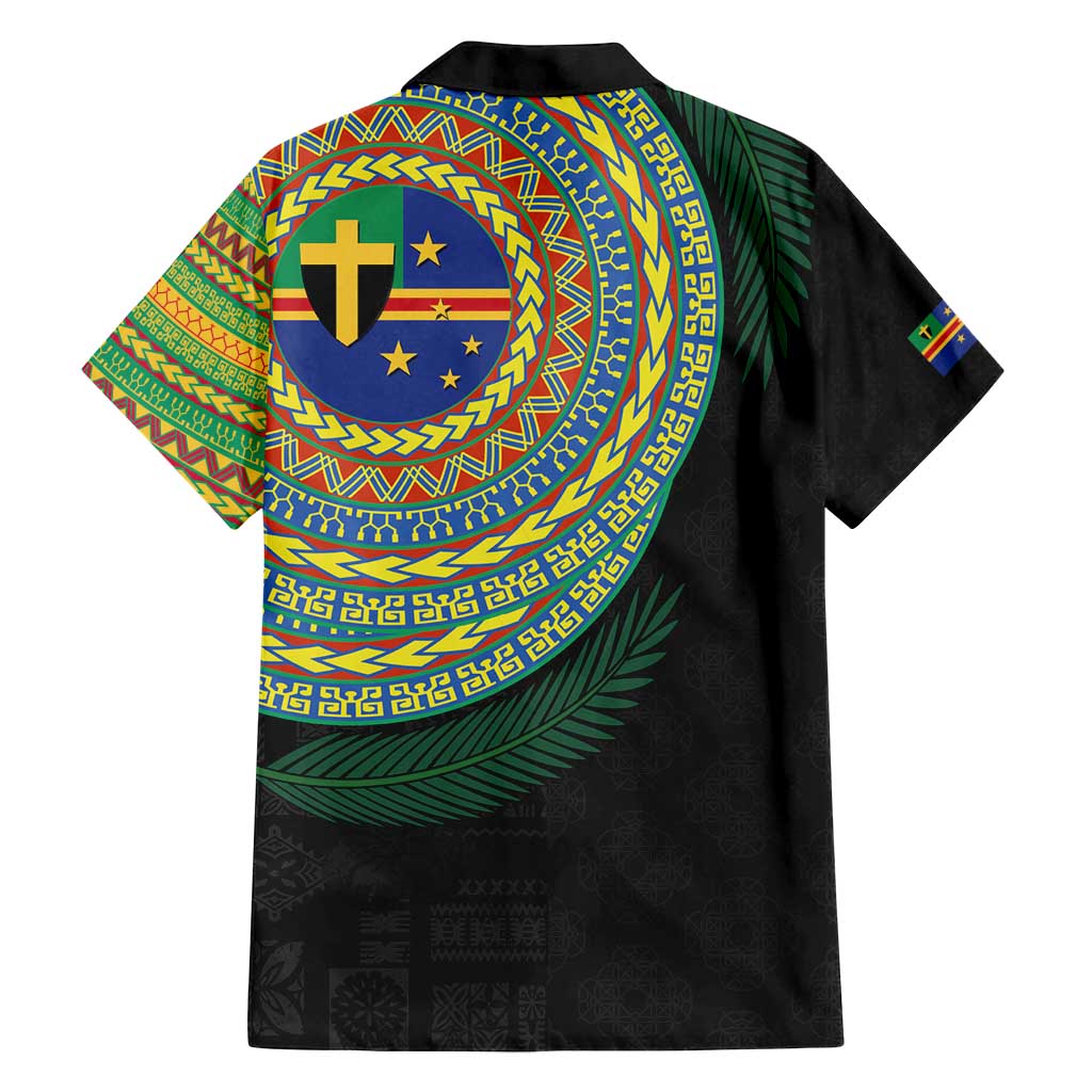 Tafea Tribal Tattoo with Namele Leaves Family Matching Tank Maxi Dress and Hawaiian Shirt