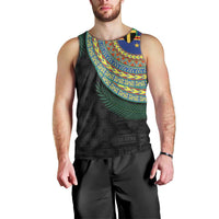 Tafea Tribal Tattoo with Namele Leaves Men Tank Top
