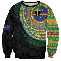 Tafea Tribal Tattoo with Namele Leaves Sweatshirt