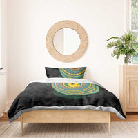 Malampa Tribal Tattoo with Namele Leaves Bedding Set