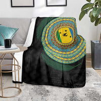 Malampa Tribal Tattoo with Namele Leaves Blanket