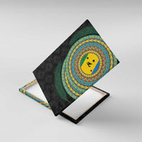 Malampa Tribal Tattoo with Namele Leaves Canvas Wall Art