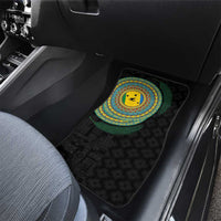 Malampa Tribal Tattoo with Namele Leaves Car Mats