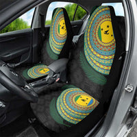 Malampa Tribal Tattoo with Namele Leaves Car Seat Cover