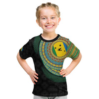 Malampa Tribal Tattoo with Namele Leaves Kid T Shirt
