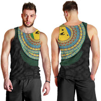 Malampa Tribal Tattoo with Namele Leaves Men Tank Top