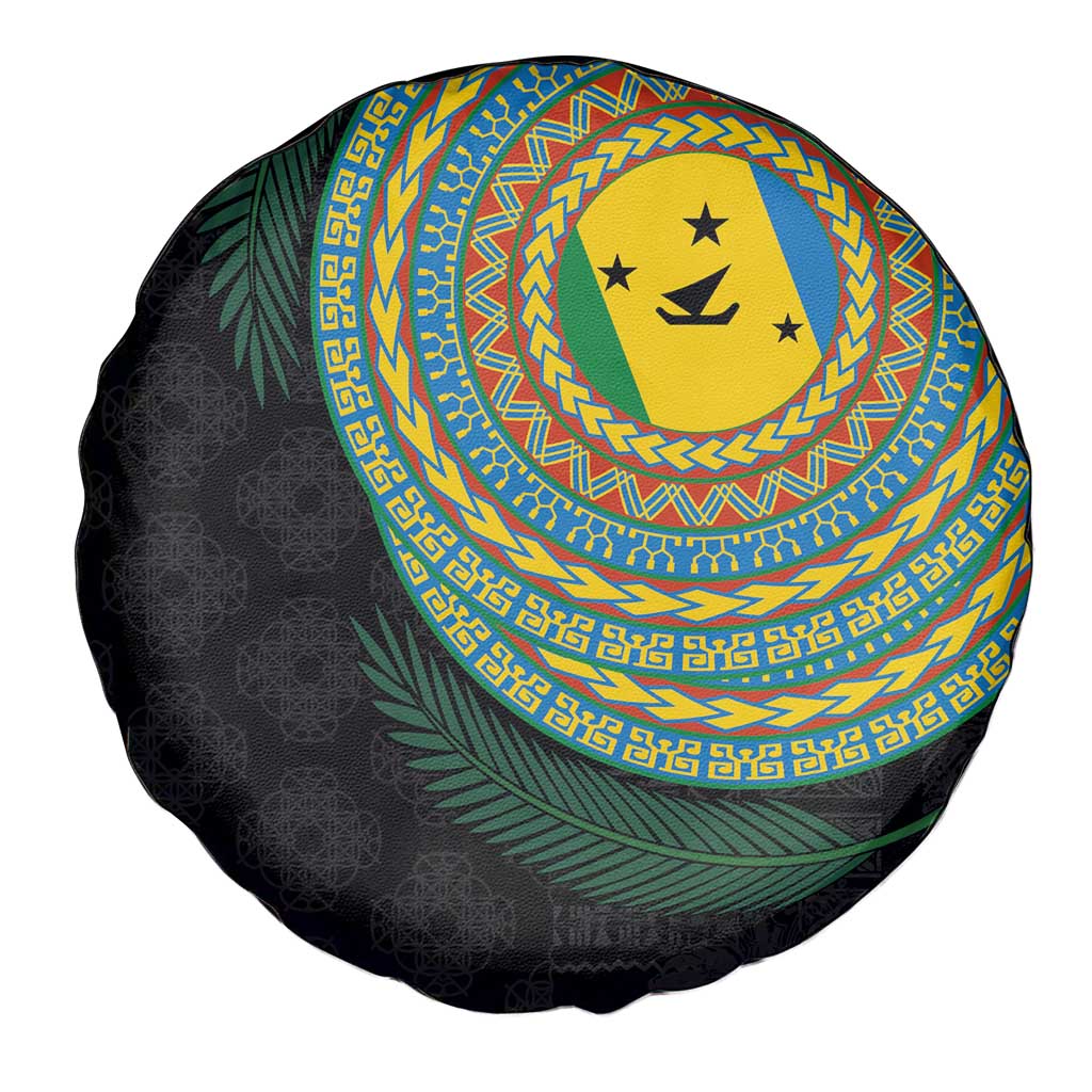 Malampa Tribal Tattoo with Namele Leaves Spare Tire Cover