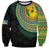 Malampa Tribal Tattoo with Namele Leaves Sweatshirt