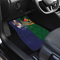 Manuʻa Islands and American Samoa Together Car Mats Rooster and Eagle Mascot National Map and Flag Style