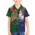 Manuʻa Islands and American Samoa Together Family Matching Off Shoulder Short Dress and Hawaiian Shirt Rooster and Eagle Mascot National Map and Flag Style
