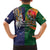 Manuʻa Islands and American Samoa Together Family Matching Summer Maxi Dress and Hawaiian Shirt Rooster and Eagle Mascot National Map and Flag Style
