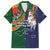 Manuʻa Islands and American Samoa Together Family Matching Summer Maxi Dress and Hawaiian Shirt Rooster and Eagle Mascot National Map and Flag Style