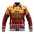 Aloha Plumeria Flowers Baseball Jacket With Hawaiian Style Tapa Tribal