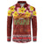 Aloha Plumeria Flowers Button Sweatshirt With Hawaiian Style Tapa Tribal