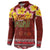Aloha Plumeria Flowers Button Sweatshirt With Hawaiian Style Tapa Tribal