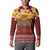 Aloha Plumeria Flowers Button Sweatshirt With Hawaiian Style Tapa Tribal