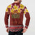 Aloha Plumeria Flowers Button Sweatshirt With Hawaiian Style Tapa Tribal