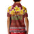 Aloha Plumeria Flowers Kid Polo Shirt With Hawaiian Style Tapa Tribal