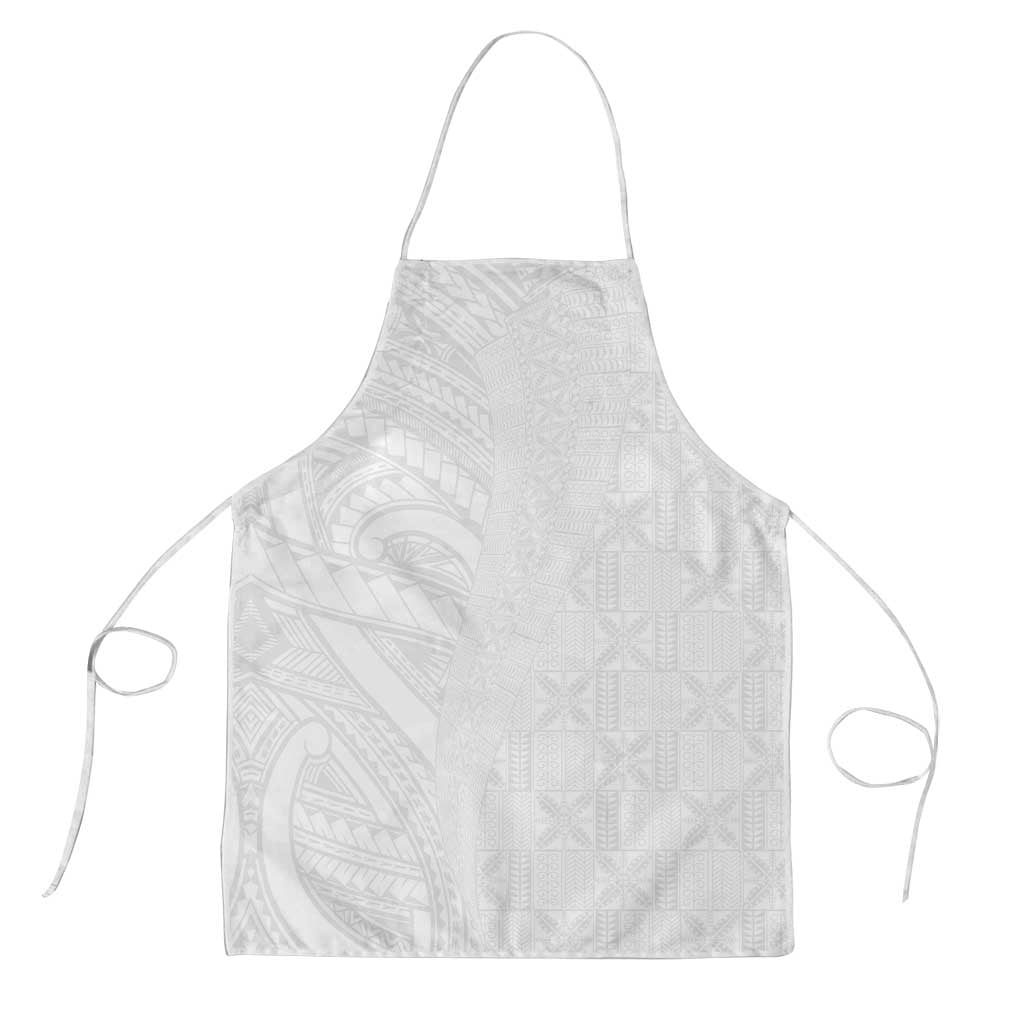 Niue White Sunday Apron Hiapo Tribal Art Tattoos - Polynesian Pride