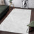 Niue White Sunday Area Rug Hiapo Tribal Art Tattoos - Polynesian Pride