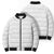 Niue White Sunday Bomber Puffer Jacket Hiapo Tribal Art Tattoos - Polynesian Pride